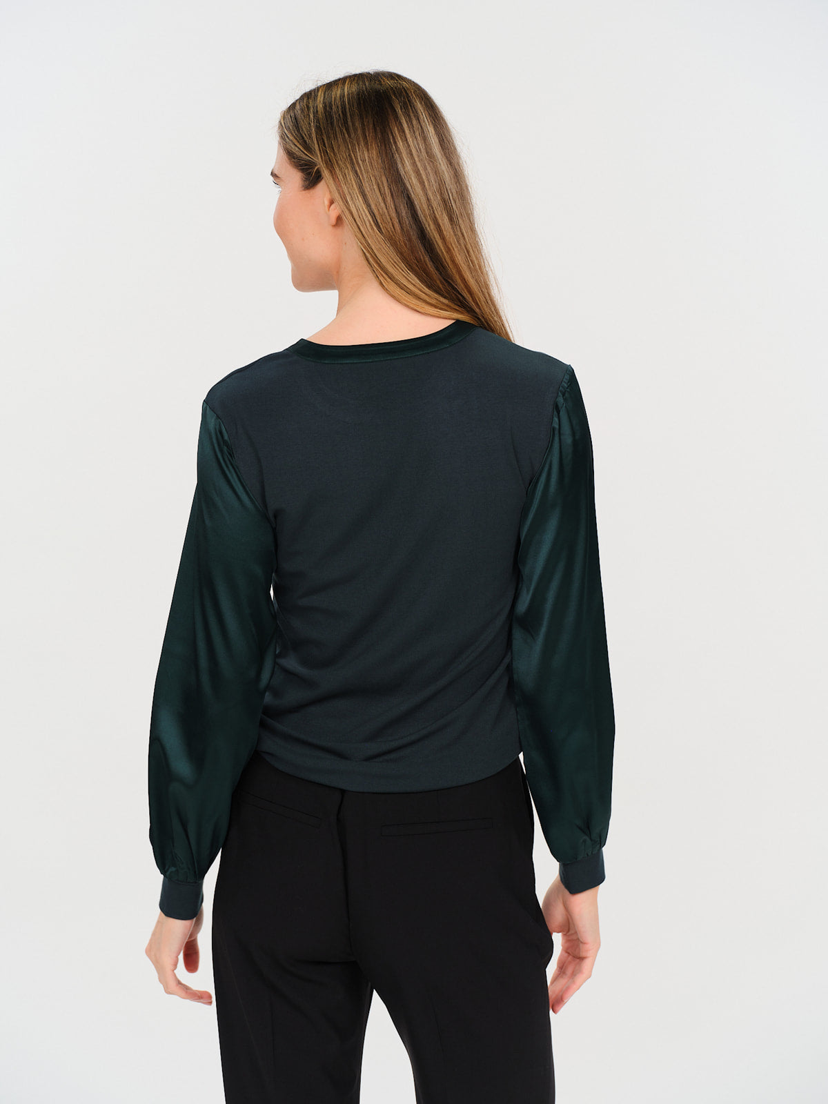 janie top [emerald green]