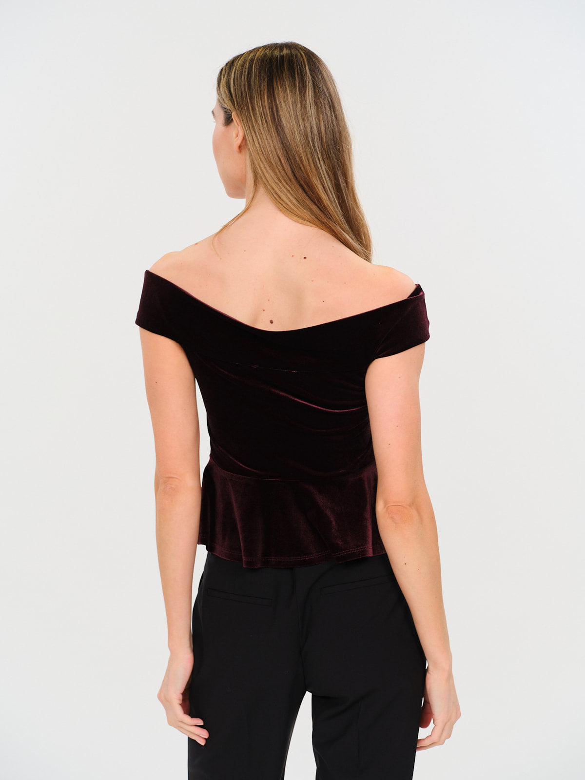 isabella blouse [eggplant]