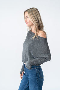 the anywhere top lurex [silver]