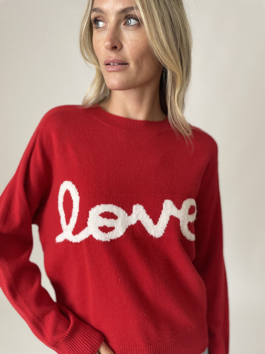 love sweater [red]