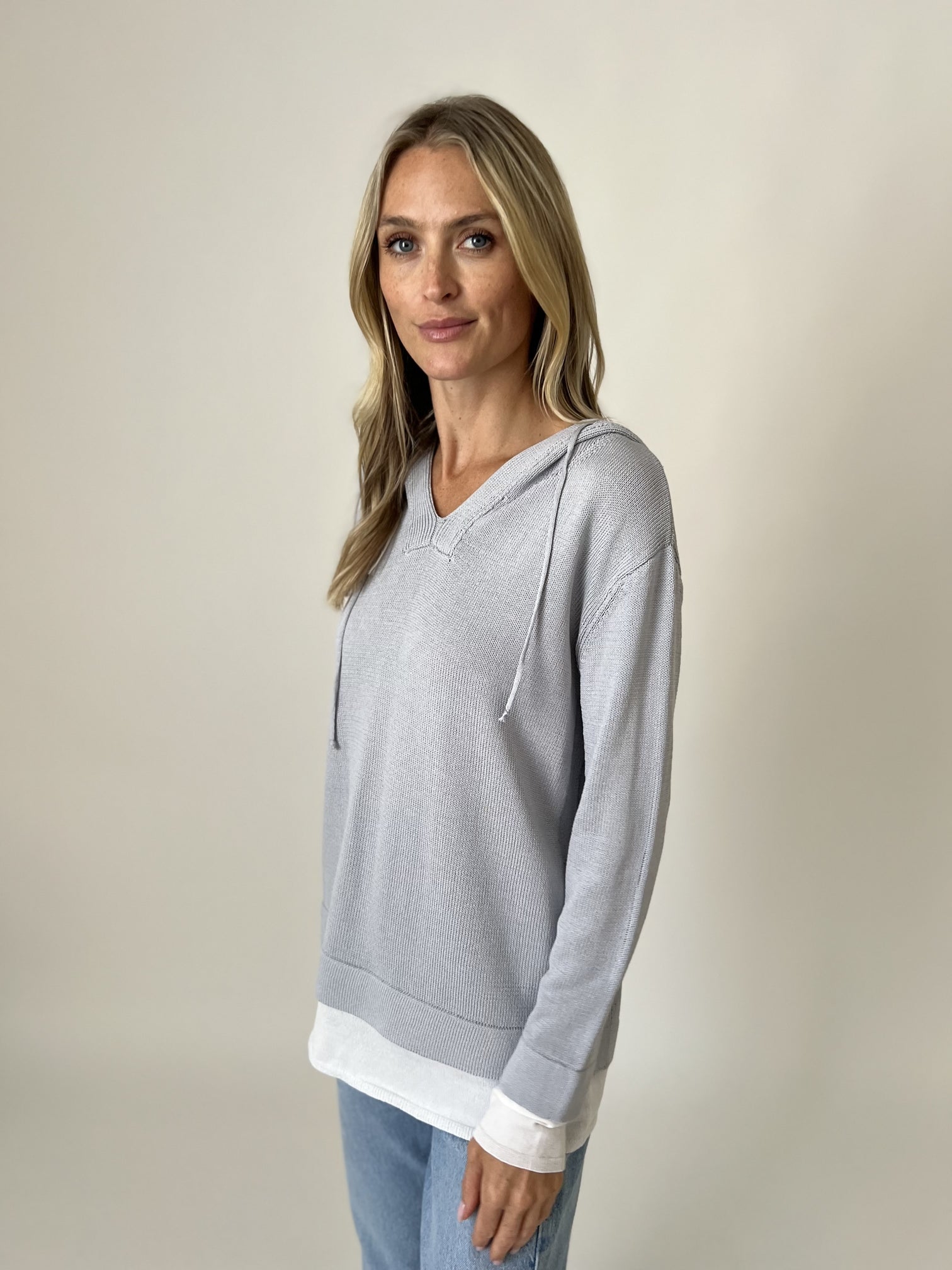 Valentina Sweater Navy/Red - Six Fifty Clothing