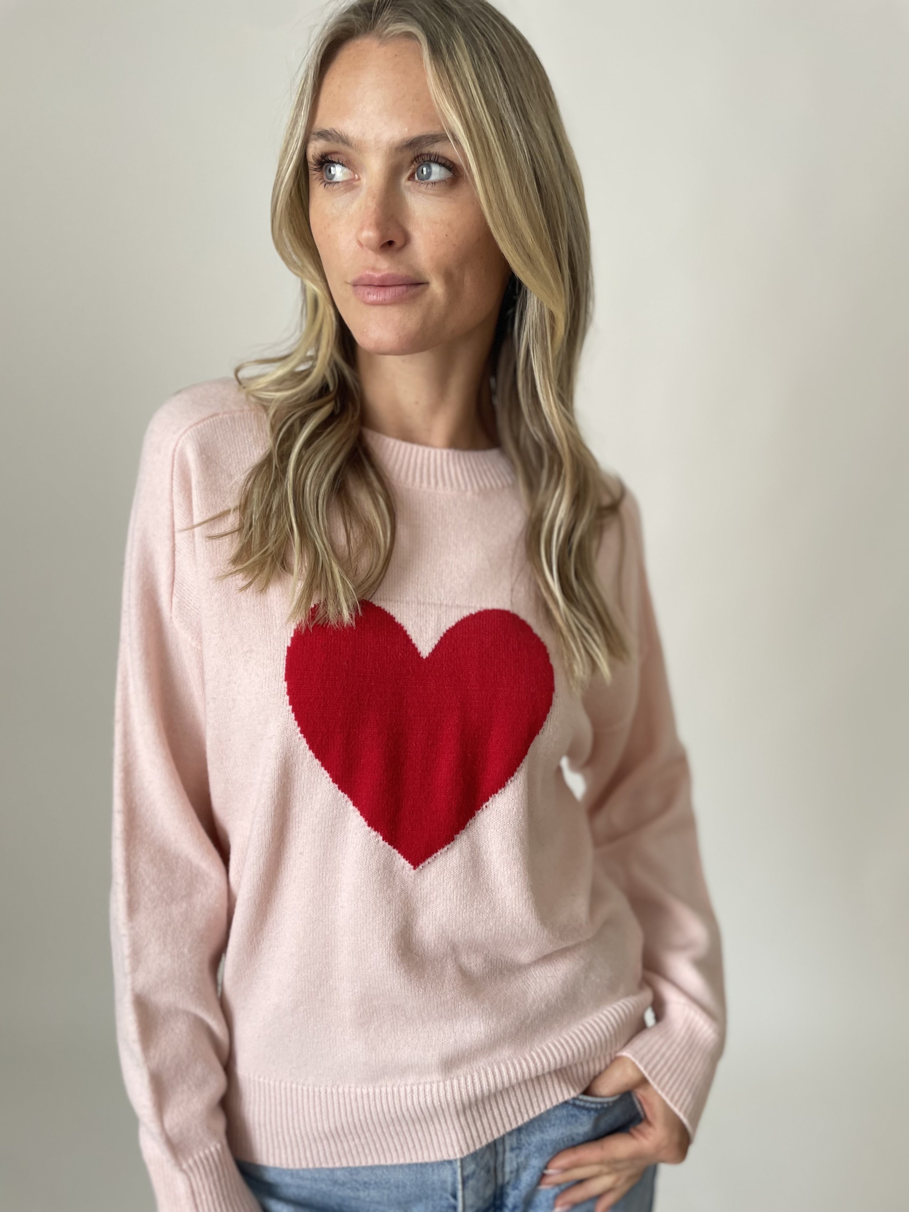 sweetheart sweater [pink]