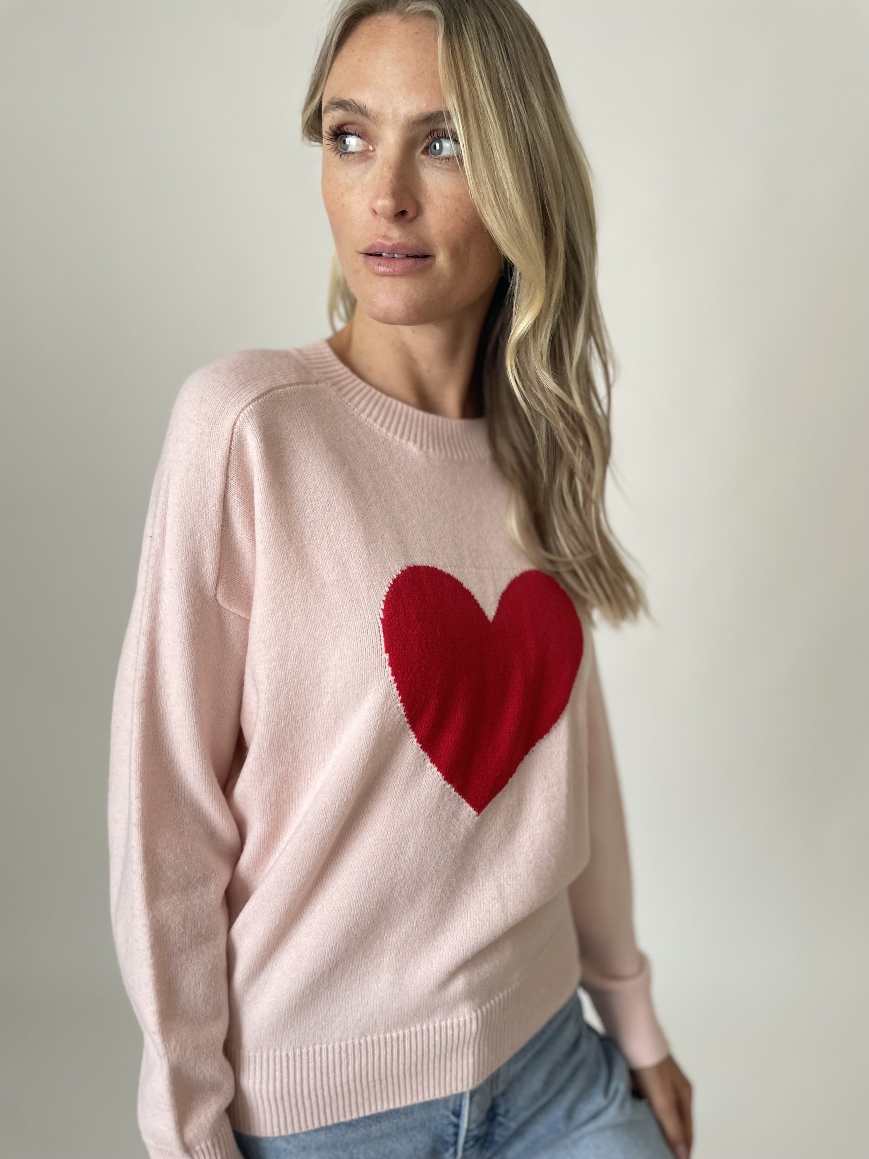 sweetheart sweater [pink]