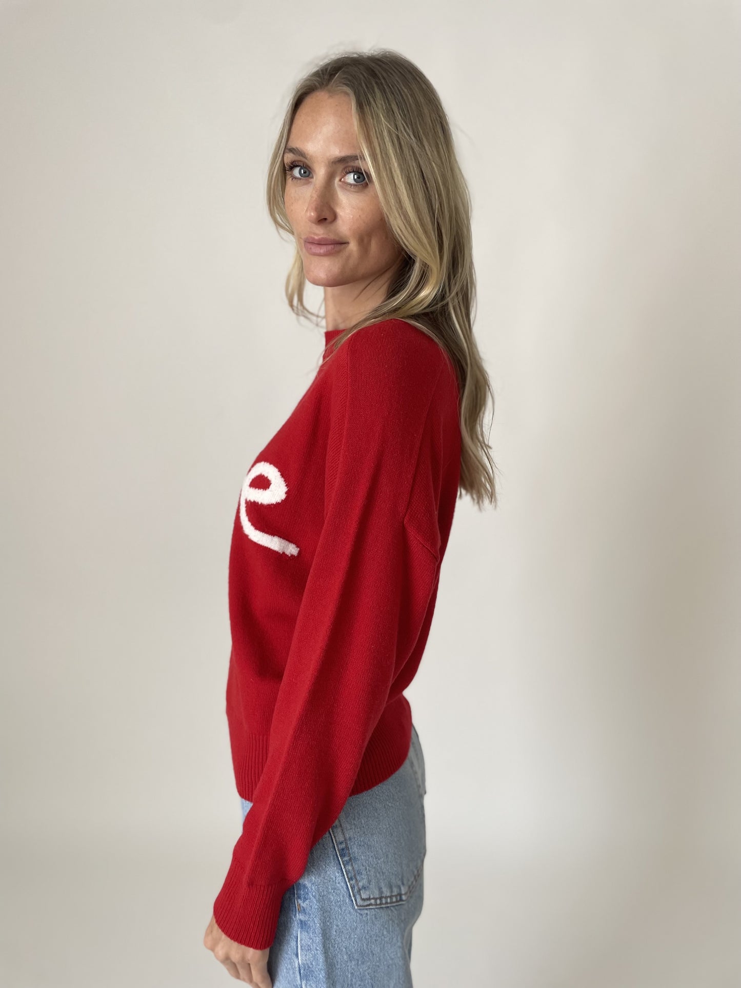 love sweater [red]