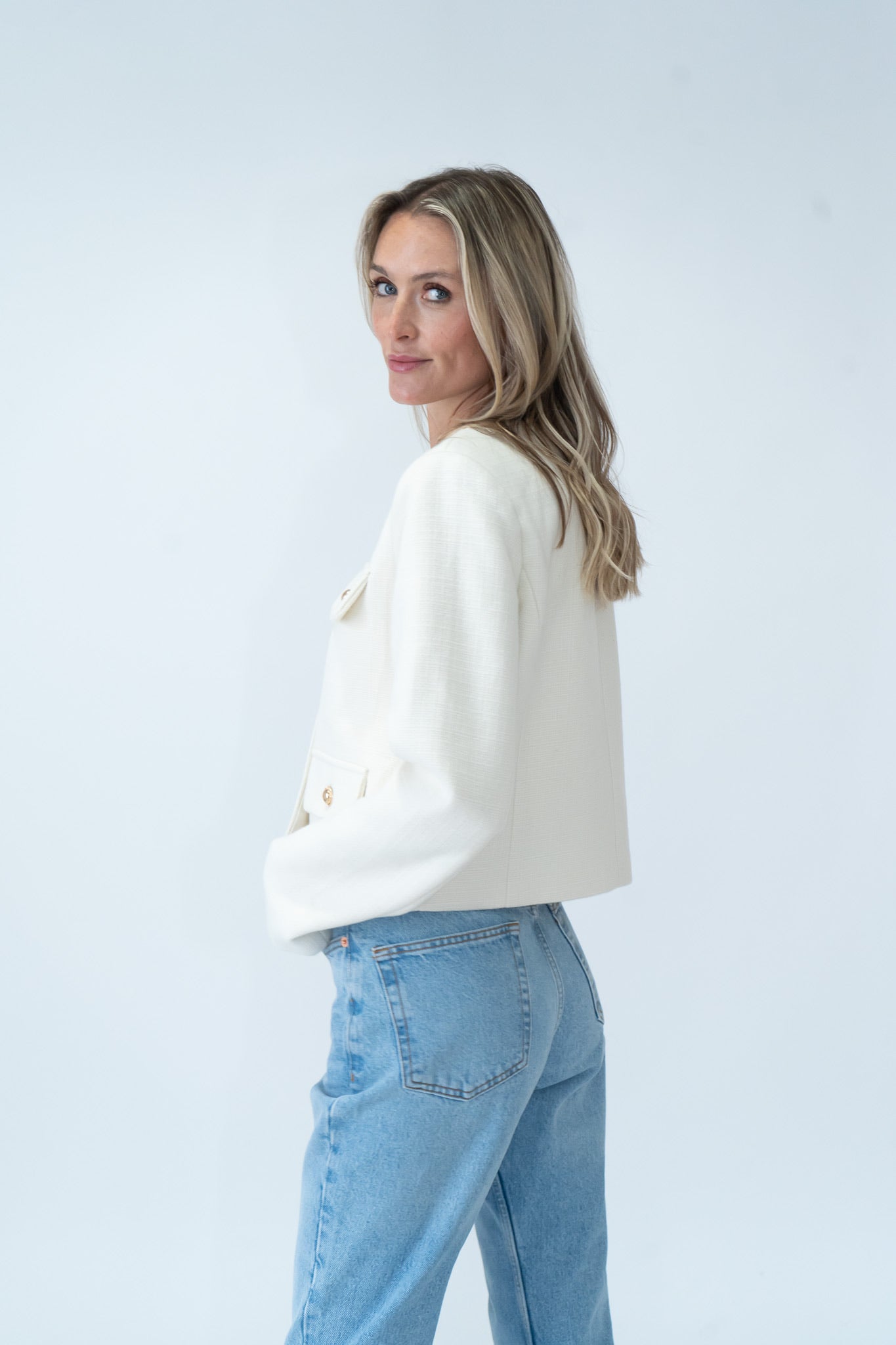 blakely blazer [ivory]