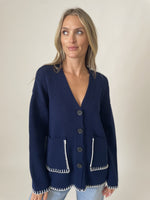 Load image into Gallery viewer, setauket cardigan [navy]
