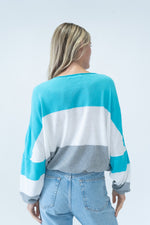 Load image into Gallery viewer, georgia sweater [aqua]
