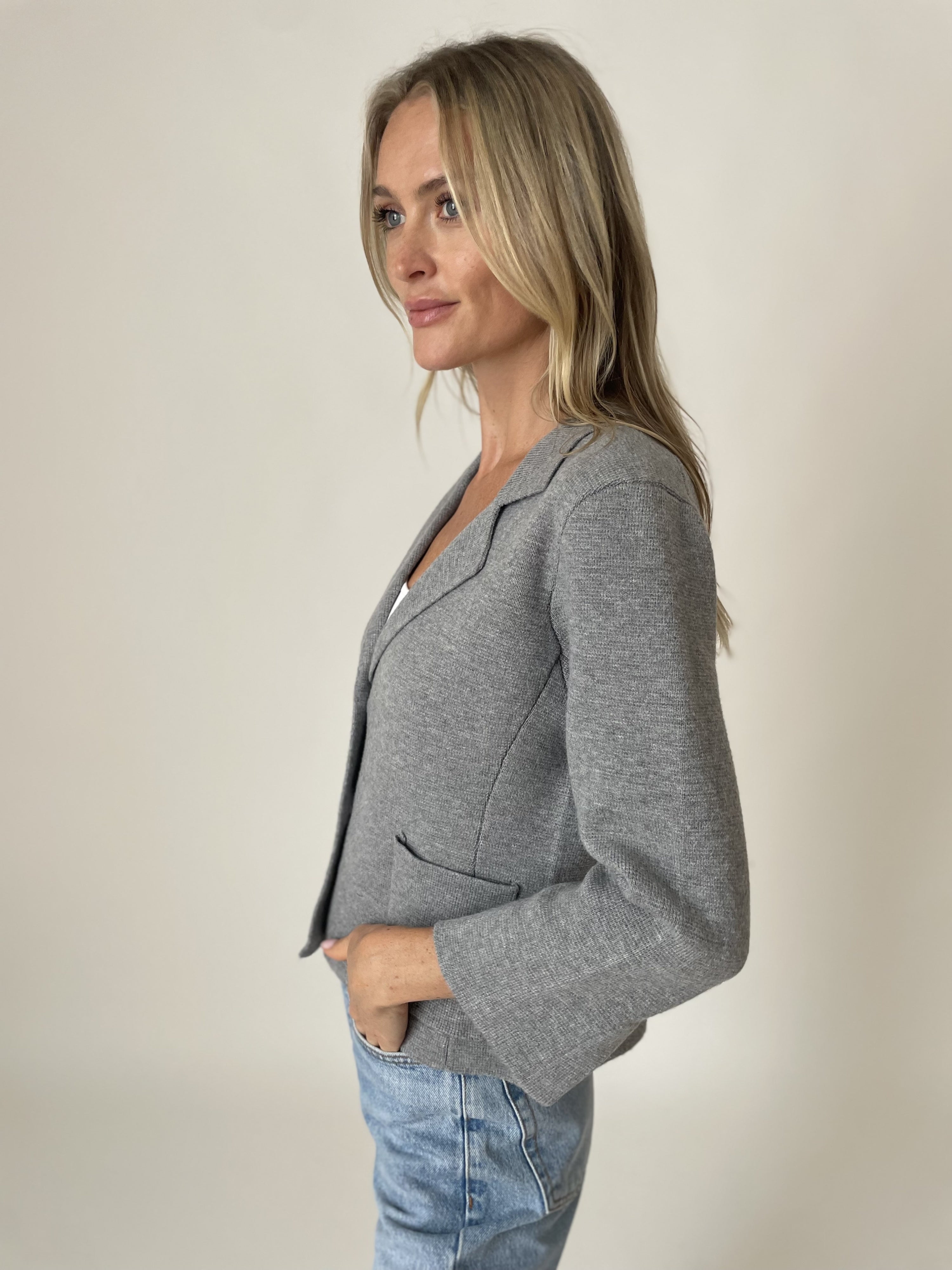 louisa blazer [heather grey]