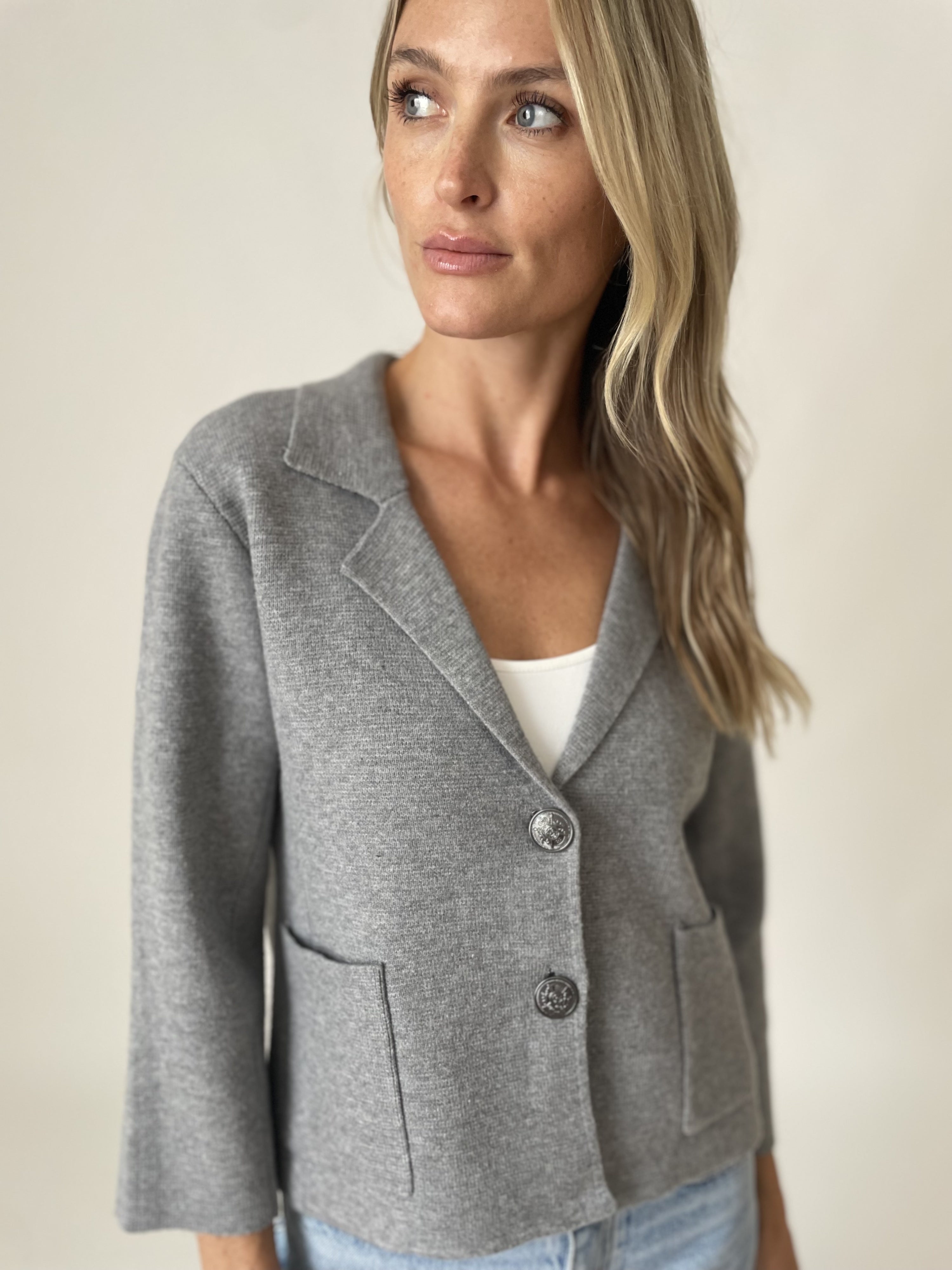 louisa blazer [heather grey]