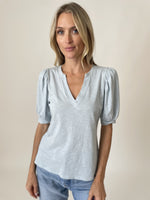 Load image into Gallery viewer, short sleeve kira top [aquamarine]
