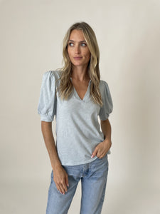 short sleeve kira top [aquamarine]