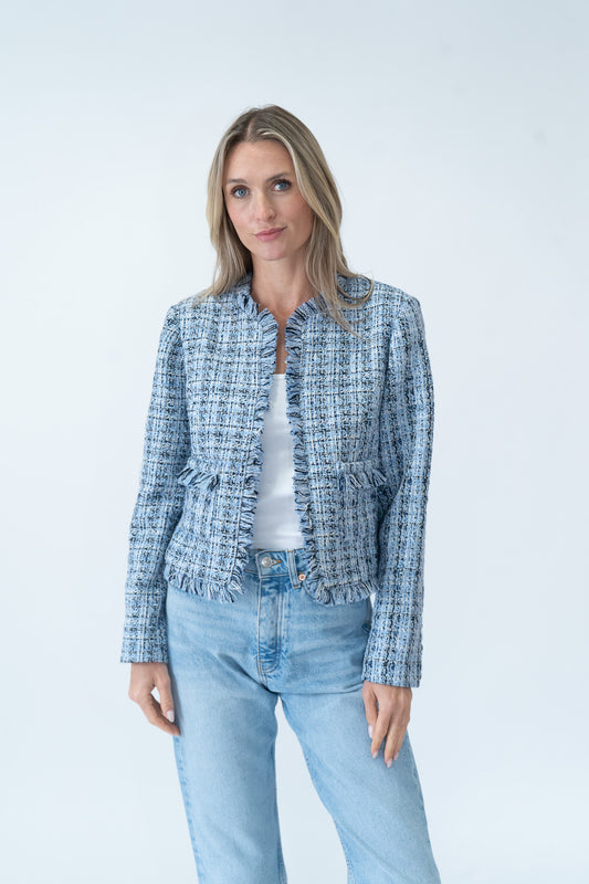 collins blazer [blue multi]