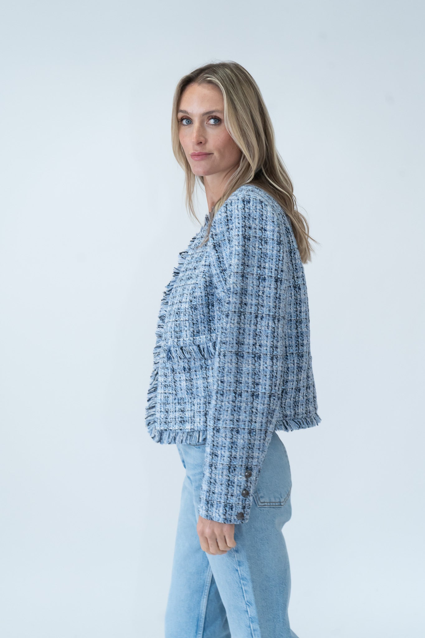 collins blazer [blue multi]