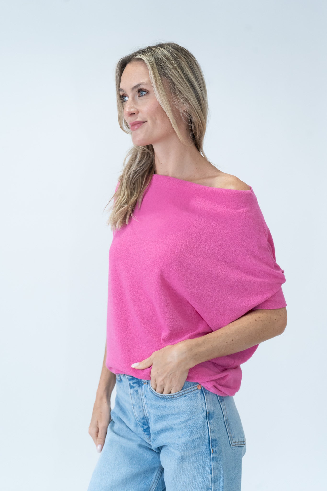 the short sleeve anywhere top [punch pink]