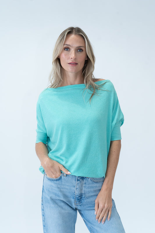 the short sleeve anywhere top [island green]