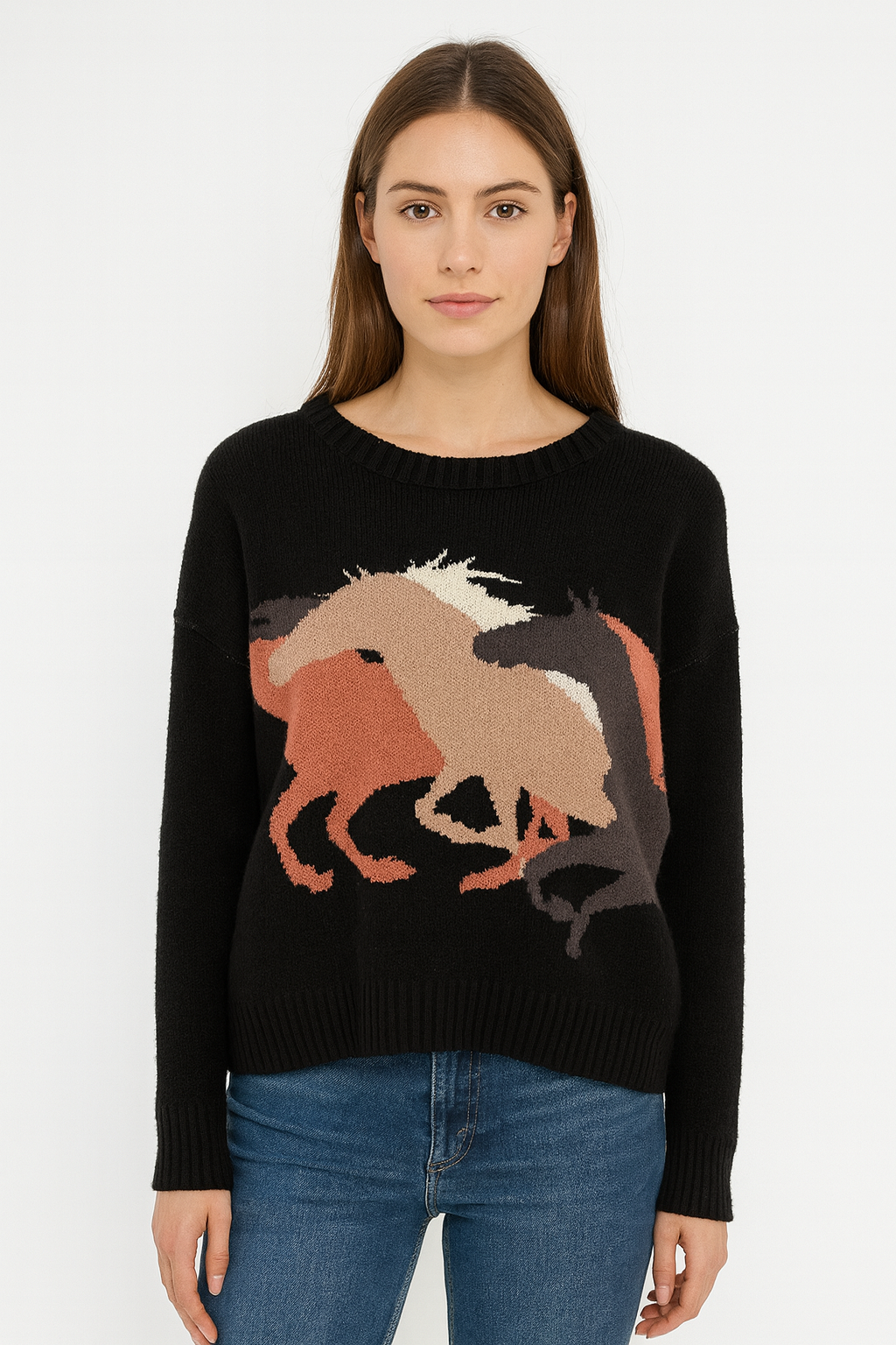 wild horses sweater [black]