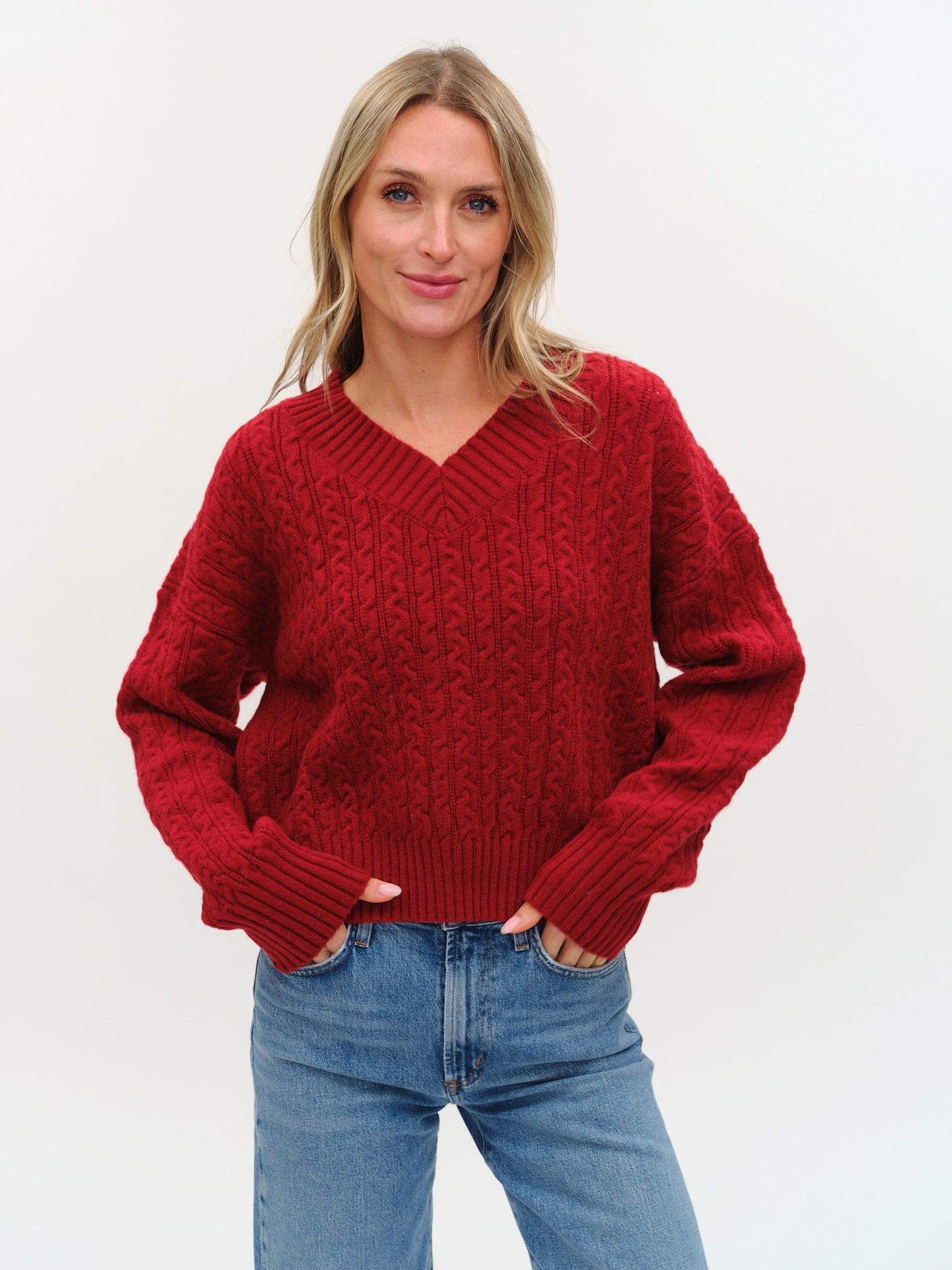 camden sweater [burgundy]