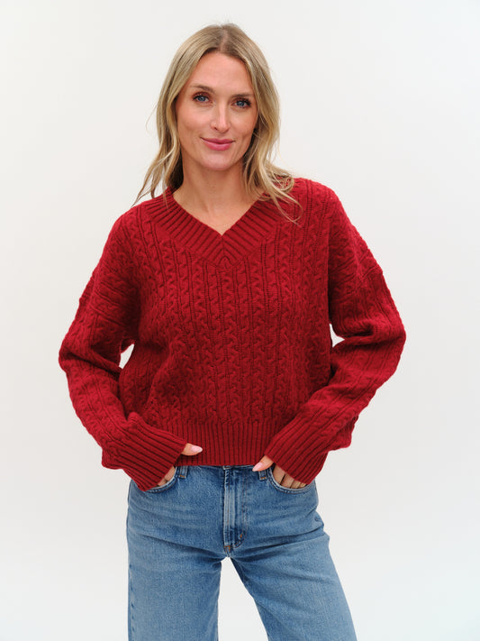 camden sweater [burgundy]