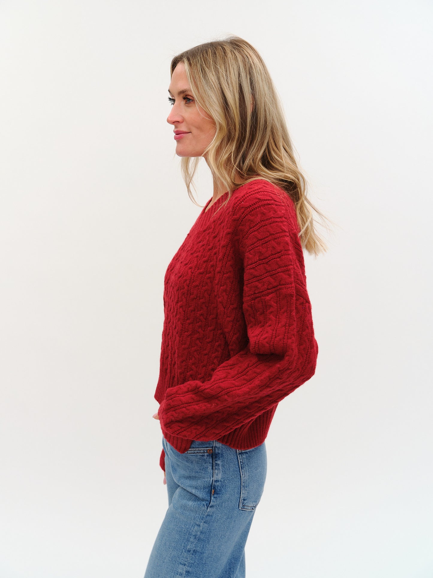 camden sweater [burgundy]