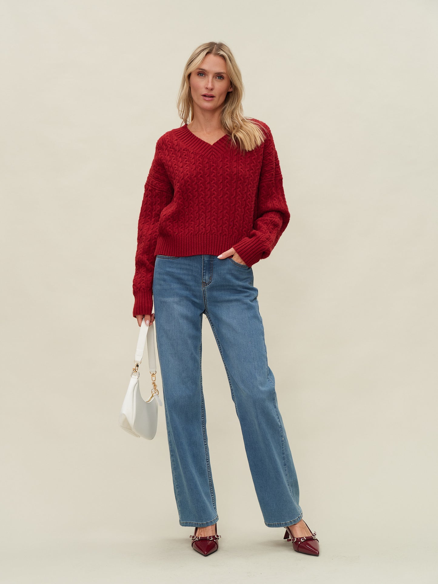 camden sweater [burgundy]