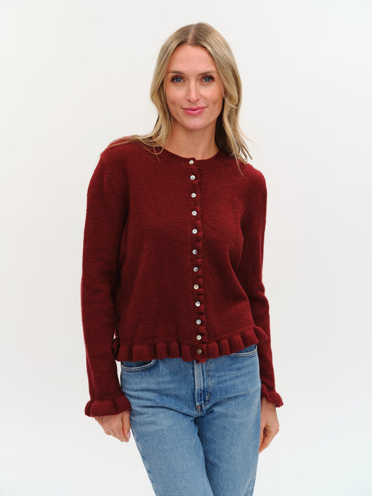 chelsea cardigan [burgundy]