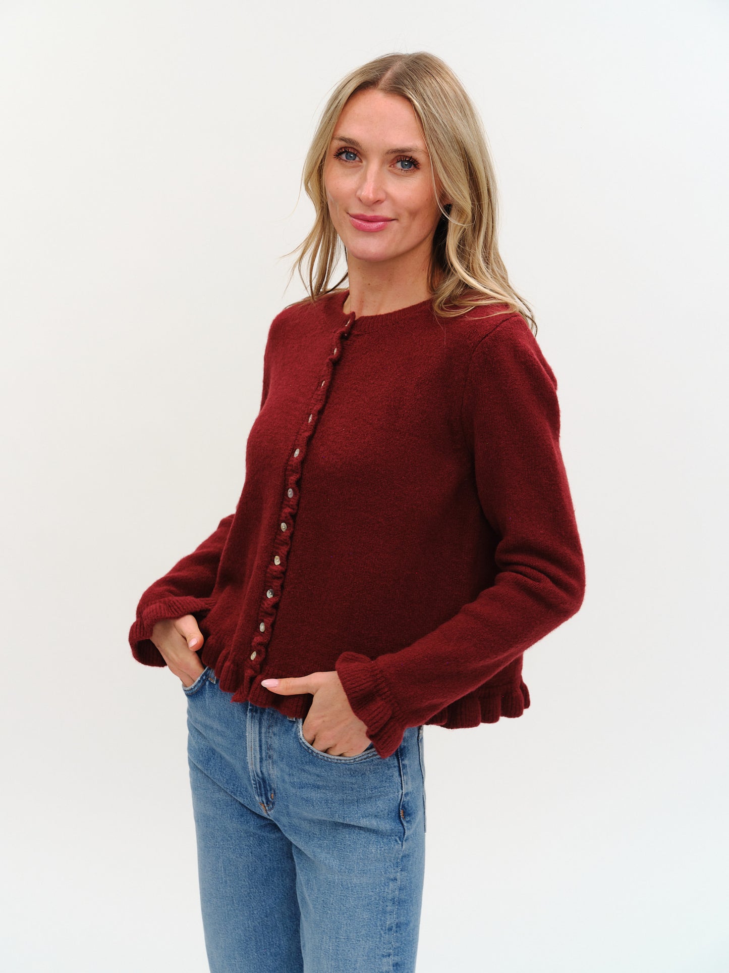 chelsea cardigan [burgundy]