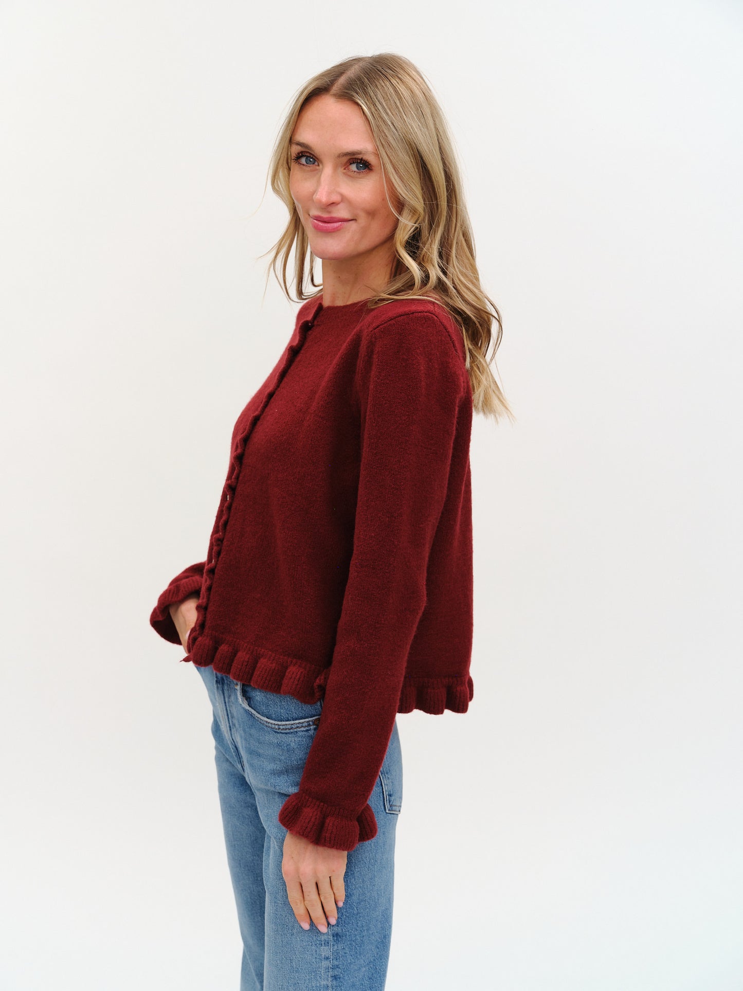chelsea cardigan [burgundy]