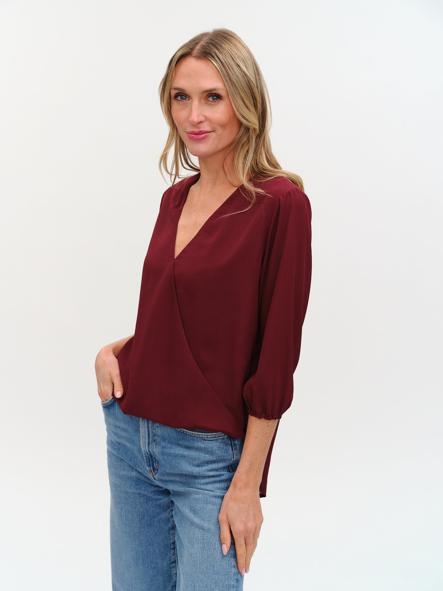vanessa top [burgundy]