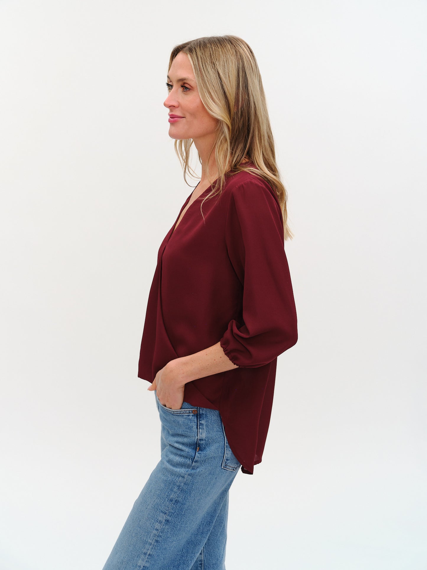 vanessa top [burgundy]