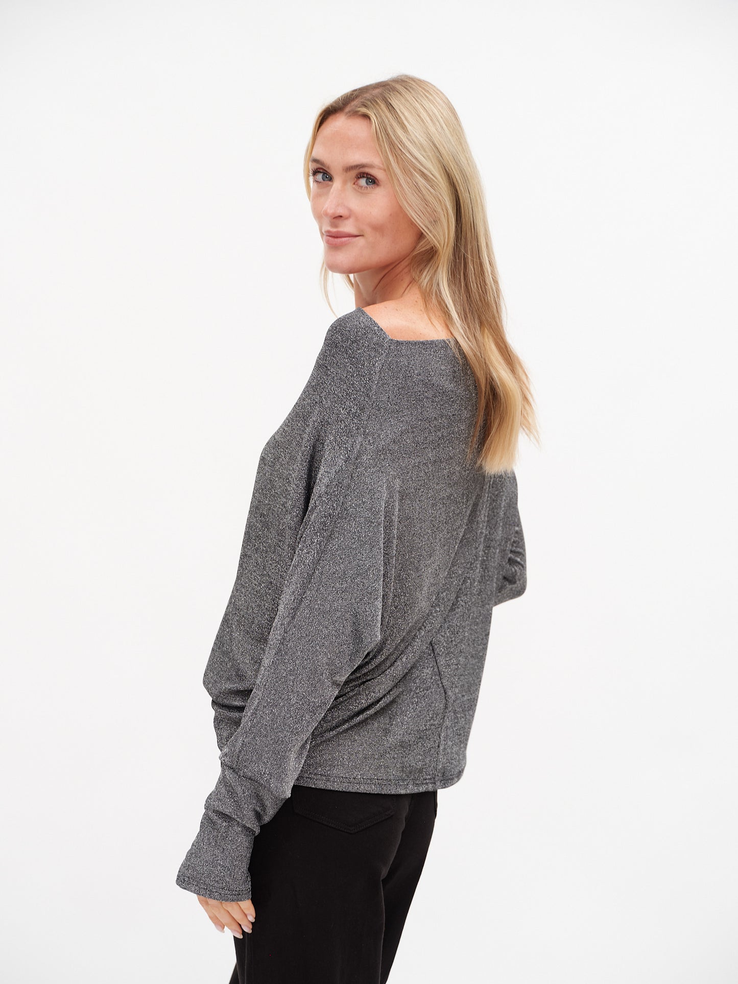 the anywhere top lurex [silver]