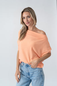 the short sleeve anywhere top [cantaloupe]
