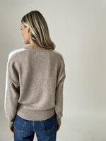 Load image into Gallery viewer, morgan sweater [latte/white]
