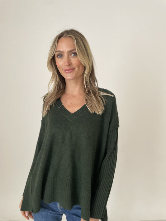 kenzie sweater [hunter green]