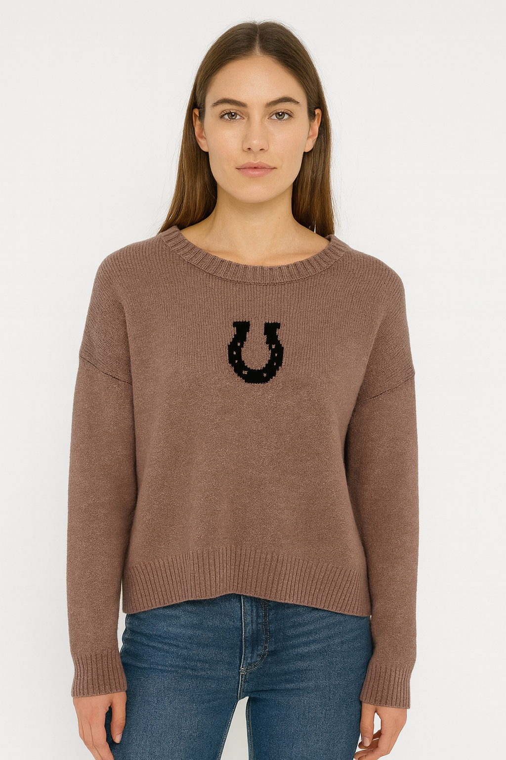 horseshoe sweater [brown]