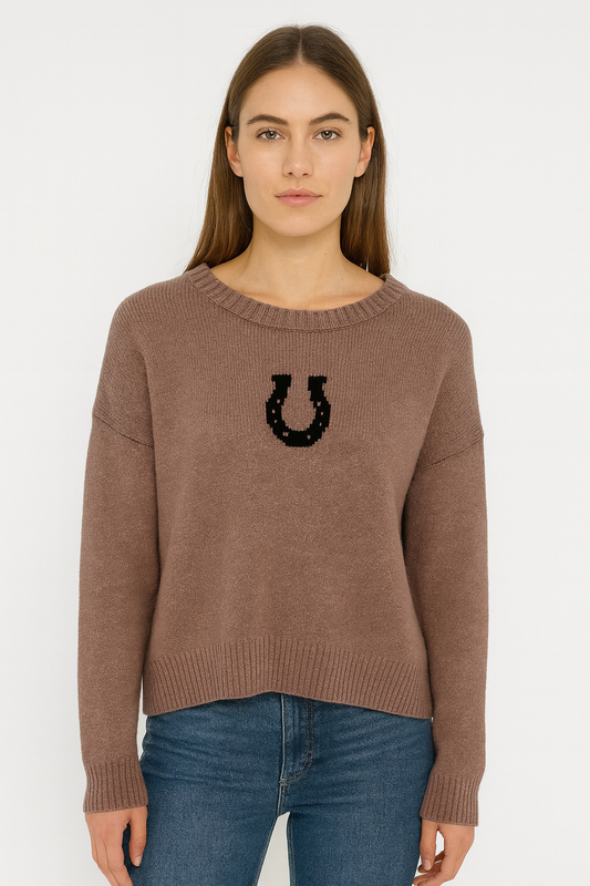 horseshoe sweater [brown]