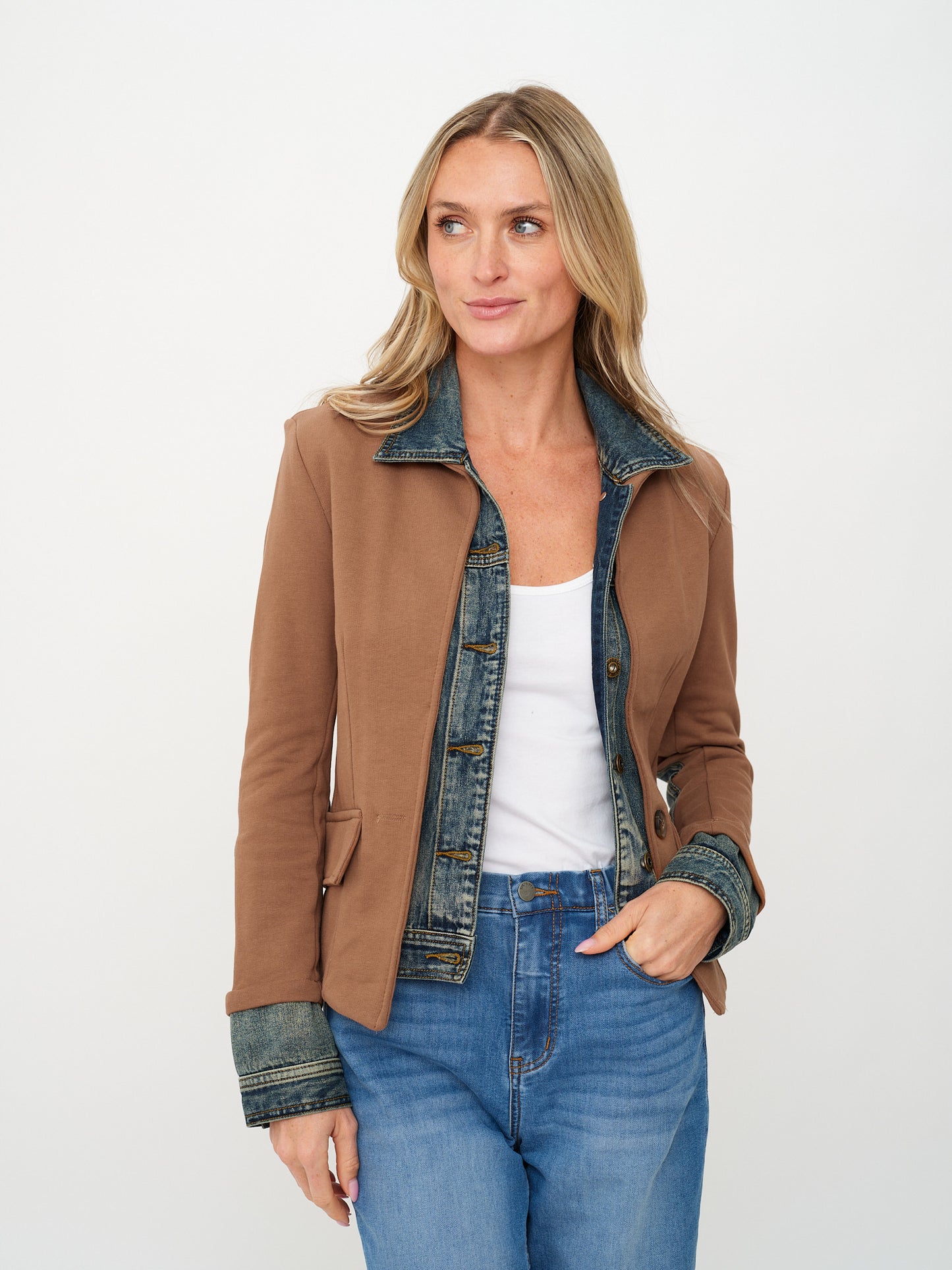 clarissa *made in italy* blazer [tobacco]