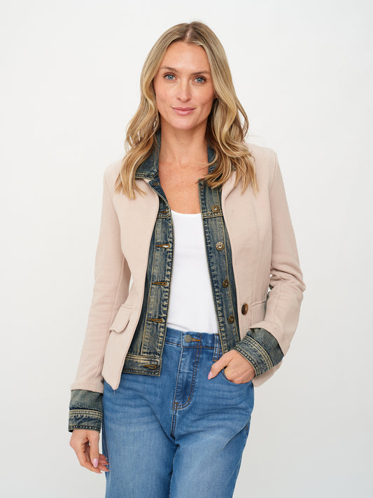 clarissa *made in italy* blazer [taupe]