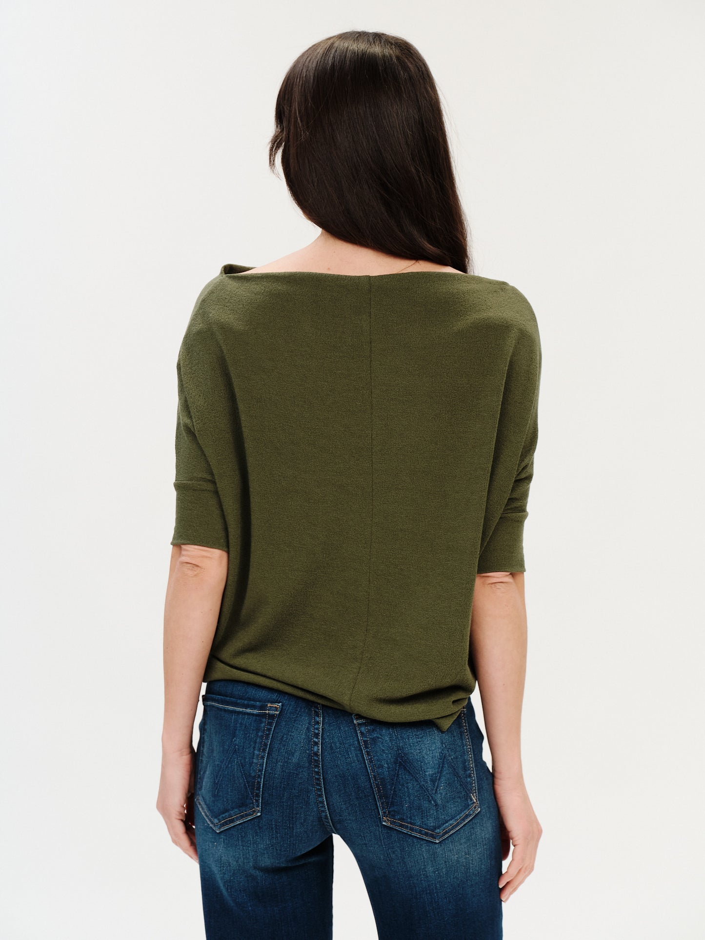 the short sleeve anywhere top [cedar green]