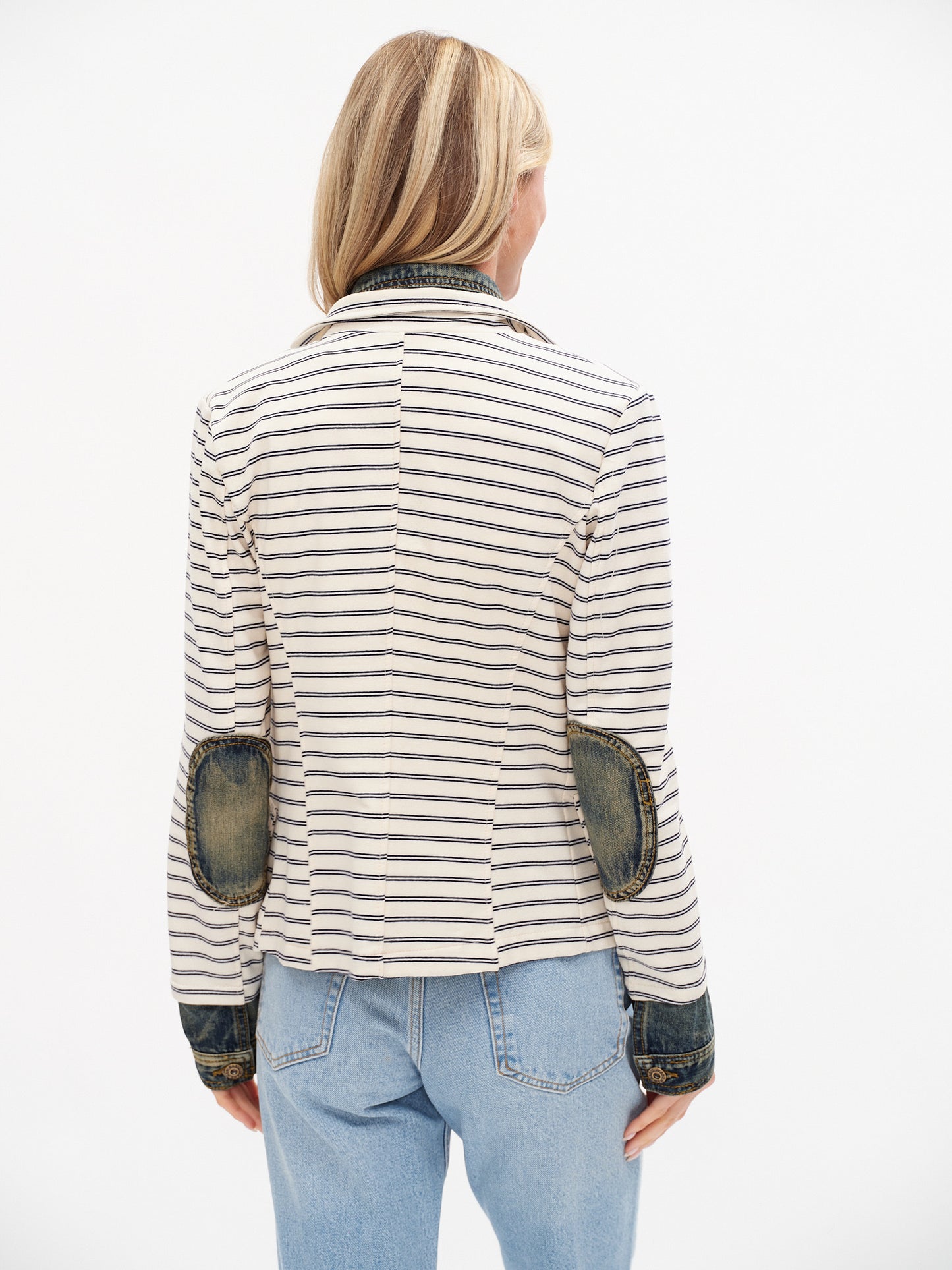 clarissa *made in italy* blazer [thin navy stripe]
