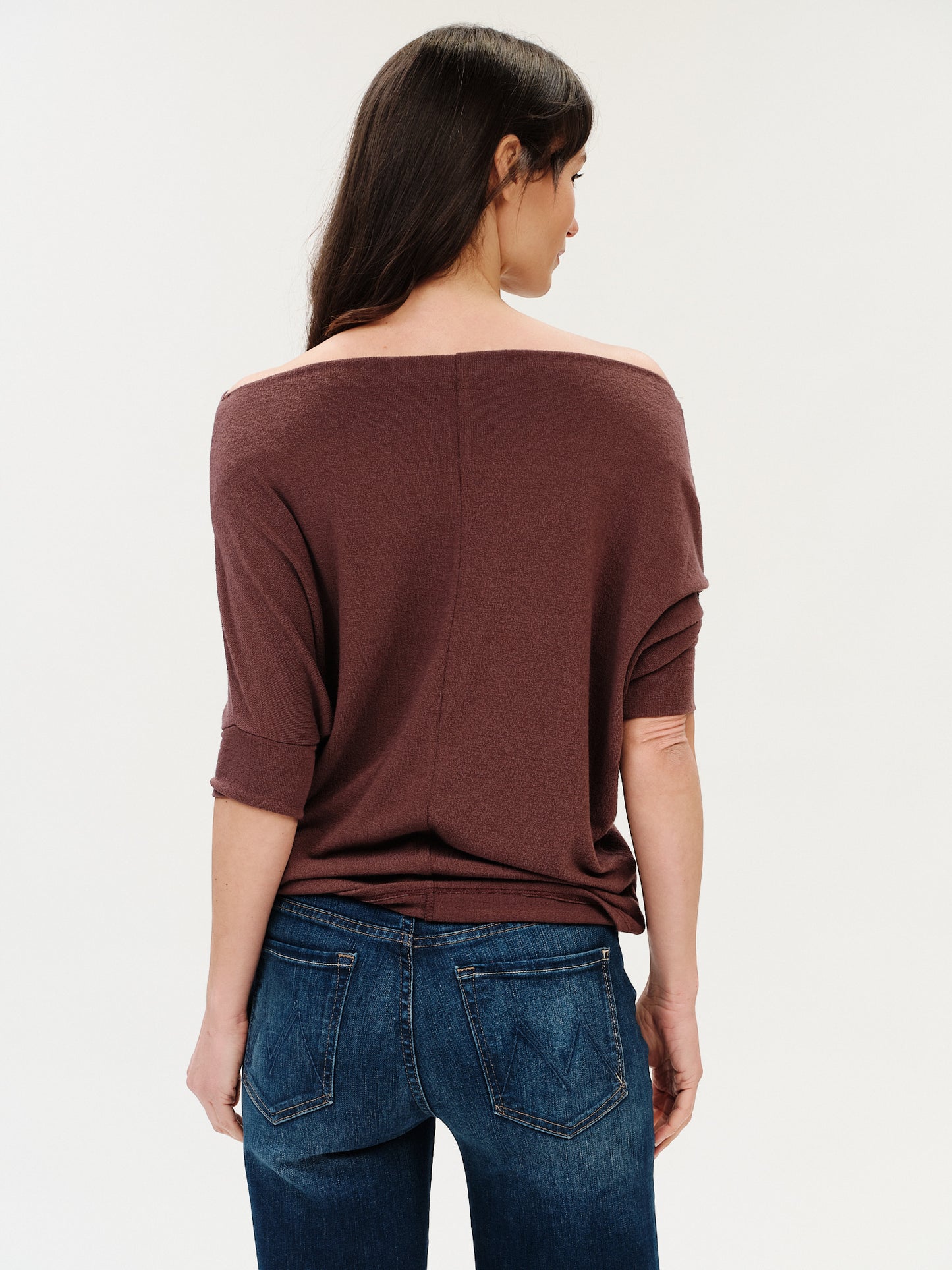 the short sleeve anywhere top [raisin]
