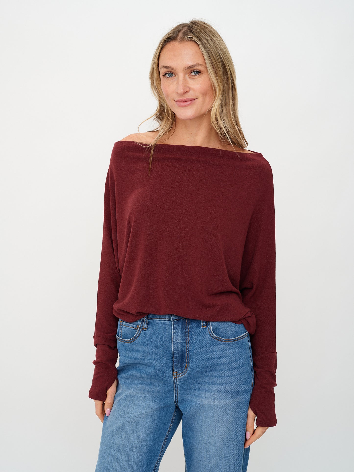 the anywhere top [burgundy]