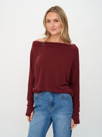 Load image into Gallery viewer, the anywhere top [burgundy]
