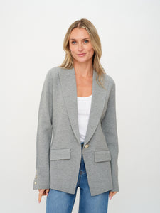 hillary blazer [heather grey]