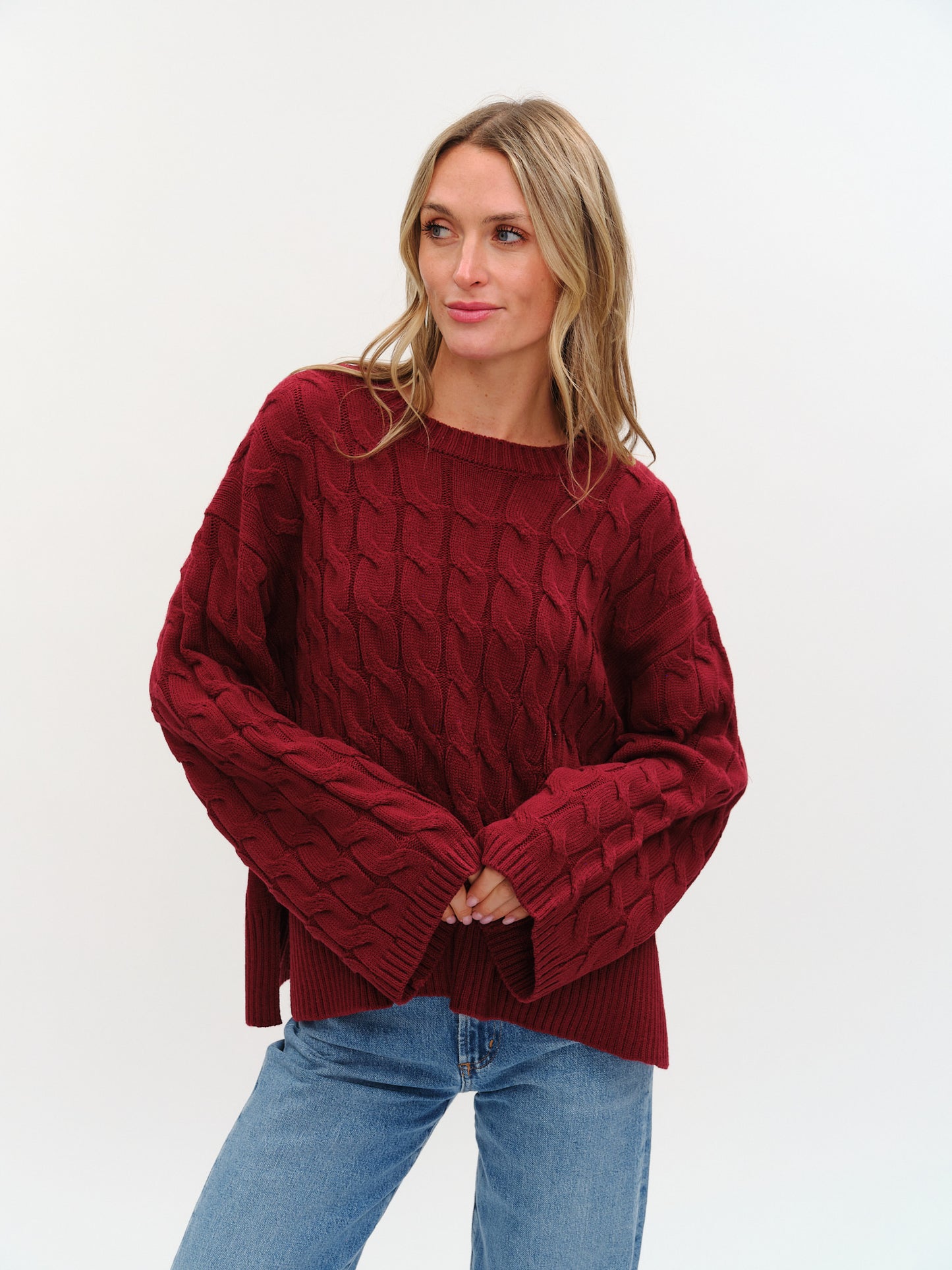 willow sweater [burgundy]