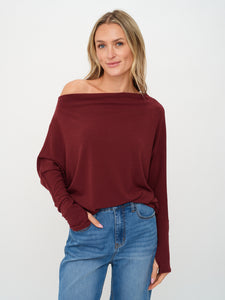 the anywhere top [burgundy]