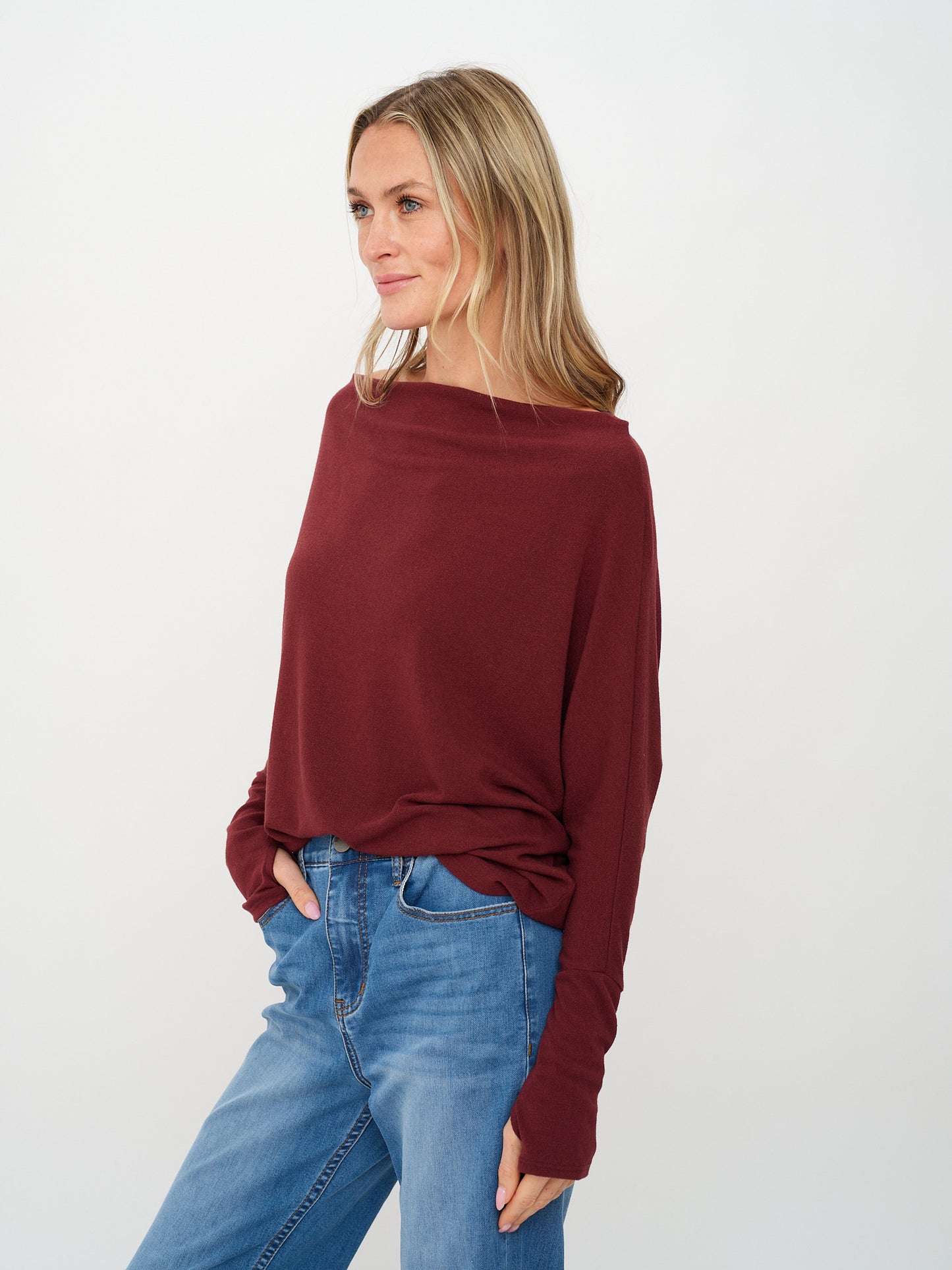 the anywhere top [burgundy]