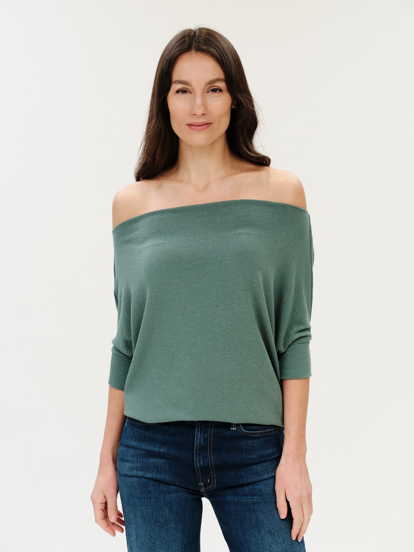 the short sleeve anywhere top [evergreen]