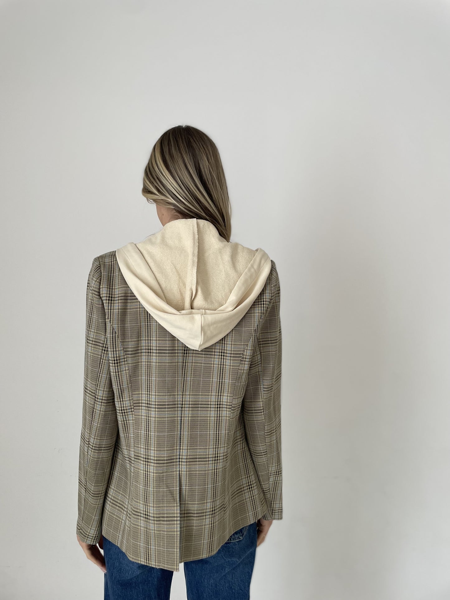 drew blazer [brown plaid]