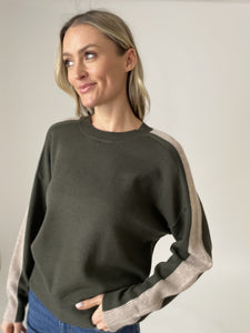 nicole sweater [olive/latte]