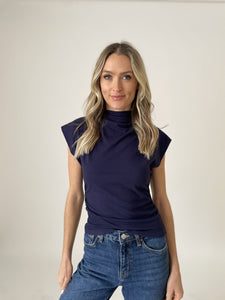 zoe top [navy]